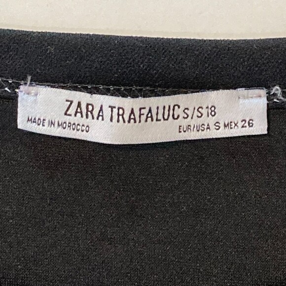 Zara Trafaluc Cut Out Mini Dress Minimalist Scoop Neck Sleeveless Rom-Com Dress - Picture 6 of 7